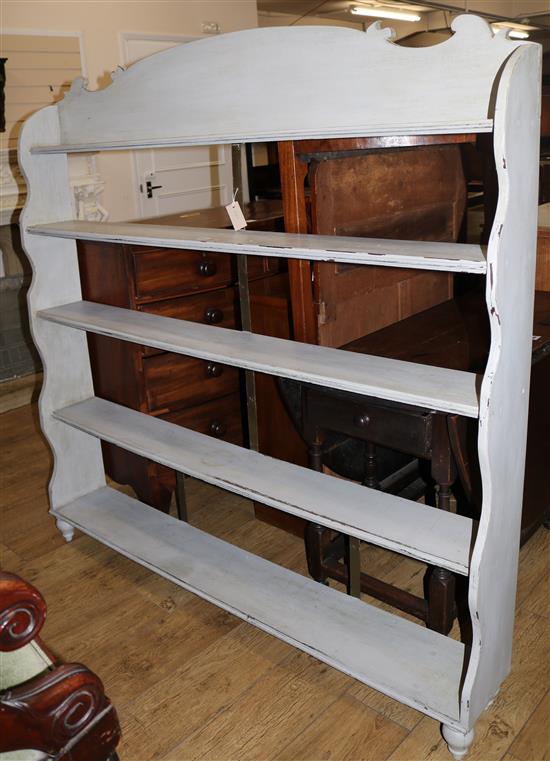 Painted open bookcase